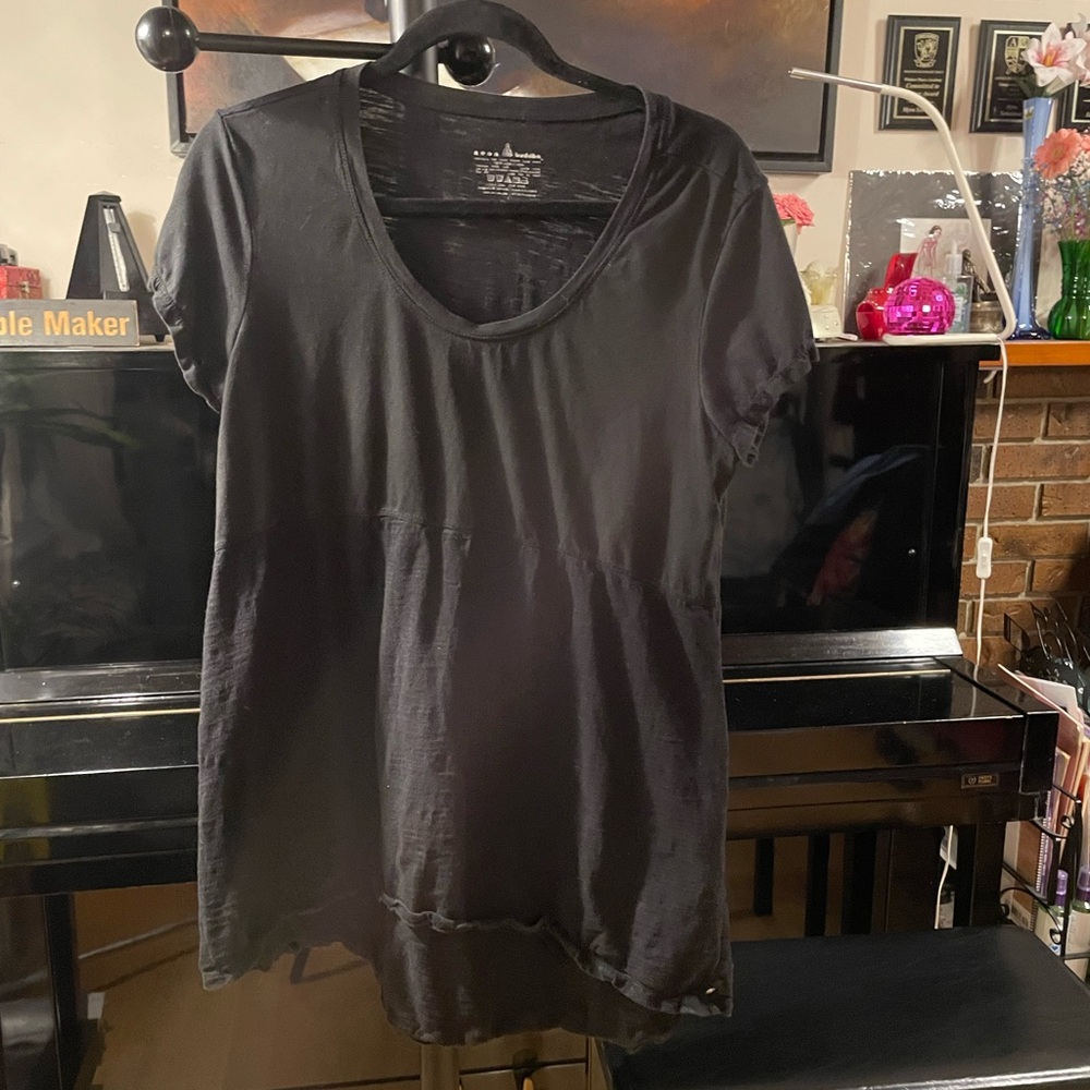 Neon Buddha Black Short Sleeve Top